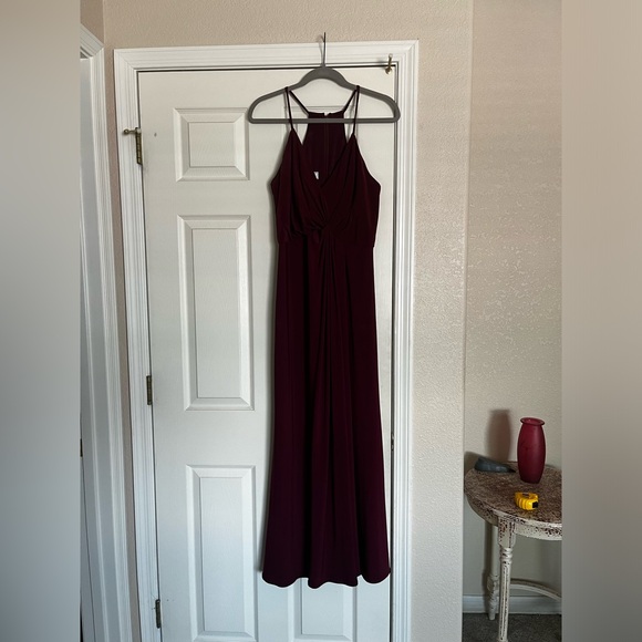 DB Studio Formal Burgundy Gown - Picture 5 of 5